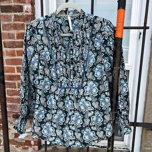 Floral Patterned Womens Shirt by anthropology